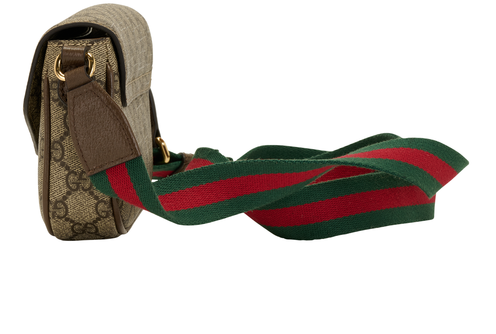 Ophidia Pochette, &pound;620, Handbags, Beige, Canvas, Bottom view